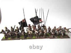 A27 Guerre Civile Anglaise Tir et Lance 28 X Métal Bien Peint 28mm