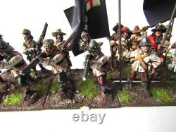 A27 Guerre Civile Anglaise Tir et Lance 28 X Métal Bien Peint 28mm