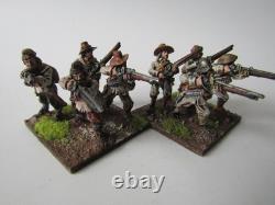A27 Guerre Civile Anglaise Tir et Lance 28 X Métal Bien Peint 28mm