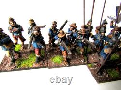 A4 Anglais Guerre Civile Tir et Pique 28 X Bien Peint Métal 28mm A4 Anglais Guerre Civile Tir et Pique 28 X Bien Peint Métal 28mm
