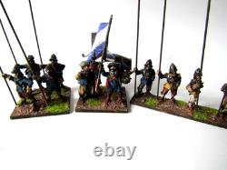 A4 Anglais Guerre Civile Tir et Pique 28 X Bien Peint Métal 28mm A4 Anglais Guerre Civile Tir et Pique 28 X Bien Peint Métal 28mm