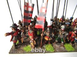 A56 Guerre Civile Anglaise Tir et Hallebarde 42 X Bien Peint Métal 28mm