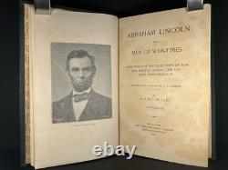 ABRAHAM LINCOLN Americana GUERRE CIVILE Esclavage RELIURE FINE 1ère éd. BIOGRAPHIE 1892