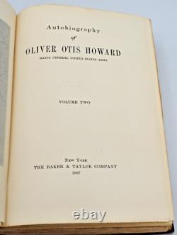 AUTOBIOGRAPHIE D'OLIVER OTIS HOWARD Général de la guerre civile Deux volumes Militaire Maine