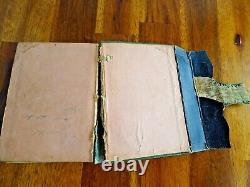 Antique 1863 CIVIL War American Bible Society Holy Bible Taille De Poche Cuir