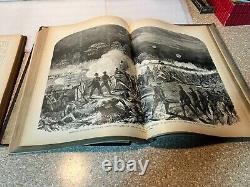 Antique 1890 2 Livres Vol 1 & 2 Le Soldat Dans Notre Guerre Civile A Besoin De Réparations