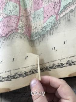 Atlas civil de guerre antique de 1863 - Atlas de famille illustré de Johnson