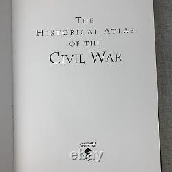 Atlas historique de la guerre civile Cartographica Press XRare reliure en cuir de qualité supérieure