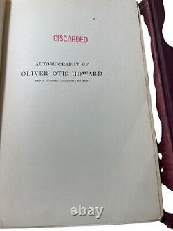 Autobiographie d'Oliver Otis Howard, ensemble de 2 volumes, 1908, Major Général de l'Armée des États-Unis