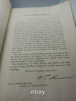 BALLE ET OBUS, Geo. F. Williams, 1882, compte rendu de la GUERRE CIVILE, NY 5ÈME/146, ARMÉE