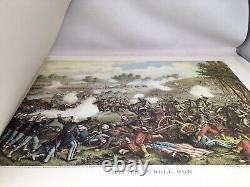 BATAILLES de la GUERRE CIVILE Impressions Kurz & Allison LTD Ed Énorme Livre NEUF VTG 24x18