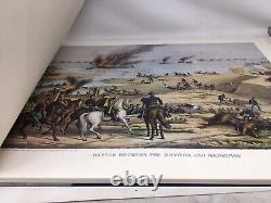 BATAILLES de la GUERRE CIVILE Impressions Kurz & Allison LTD Ed Énorme Livre NEUF VTG 24x18