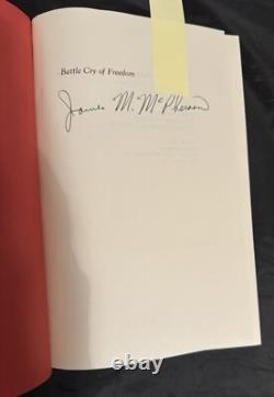 BATAILLE CRY DE LA LIBERTÉ Époque de la Guerre Civile par James M McPherson 1988 AUTOGRAPHIE