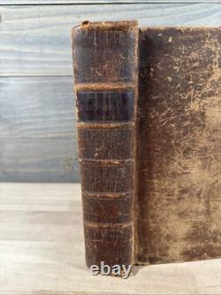 BIBLE SAINTE 1831 phinney ANTIQUE en cuir PRÉ-CIVIL WAR vieille COOPERSTOWN