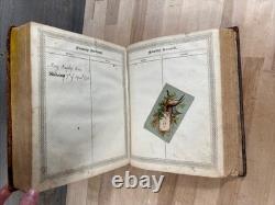 BIBLE SAINTE 1831 phinney ANTIQUE en cuir PRÉ-CIVIL WAR vieille COOPERSTOWN