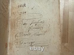 BIBLE SAINTE 1834 antique en cuir avant la guerre civile H & E PHINNEY vieille COOPERSTOWN