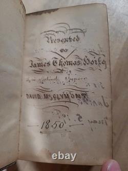 BIBLE SAINTE 1845 PHILADELPHIE VERSION ANGLAISE BIBLE POLYGLOTTE ANTERIEURE À LA GUERRE DE SECESSION ANCIENNE