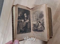 BIBLE SAINTE 1845 PHILADELPHIE VERSION ANGLAISE BIBLE POLYGLOTTE ANTERIEURE À LA GUERRE DE SECESSION ANCIENNE