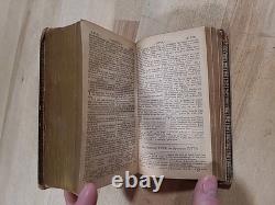 BIBLE SAINTE 1845 PHILADELPHIE VERSION ANGLAISE BIBLE POLYGLOTTE ANTERIEURE À LA GUERRE DE SECESSION ANCIENNE