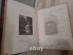 BIBLE SAINTE 1846 antique METHODIST cuir PRÉ-GUERRE CIVILE