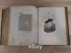 BIBLE SAINTE 1846 antique METHODIST cuir PRÉ-GUERRE CIVILE