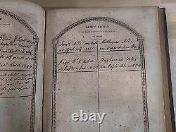 BIBLE SAINTE 1846 antique METHODIST cuir PRÉ-GUERRE CIVILE