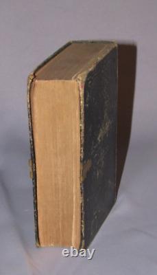 BIBLE SAINTE 1865 antique ÉPOQUE DE LA GUERRE CIVILE en cuir SOCIÉTÉ BIBLIQUE AMÉRICAINE AVEC FERMOIR