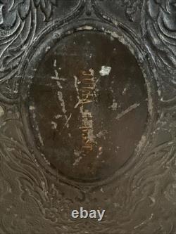 BIBLE SAINTE 1867 antique en cuir POST-GUERRE CIVILE INGRAM COBBIN ancienne ILLUSTRÉE