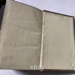BIBLE SAINTE 1869 antique en cuir SOCIÉTÉ BIBLIQUE AMÉRICAINE d'époque post-guerre civile