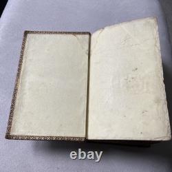 BIBLE SAINTE 1869 antique en cuir SOCIÉTÉ BIBLIQUE AMÉRICAINE d'époque post-guerre civile
