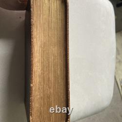 BIBLE SAINTE 1869 antique en cuir SOCIÉTÉ BIBLIQUE AMÉRICAINE d'époque post-guerre civile