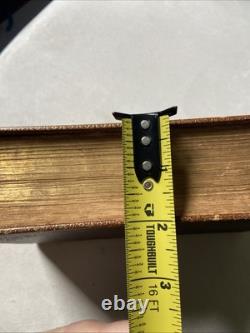 BIBLE SAINTE 1869 antique en cuir SOCIÉTÉ BIBLIQUE AMÉRICAINE d'époque post-guerre civile