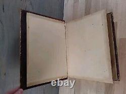 BIBLE SAINTE 1872 illustrée INGRAM COBBIN famille ANTIQUE cuir POST GUERRE CIVILE