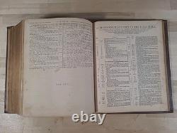 BIBLE SAINTE 1874 antique BIBLE de famille après la GUERRE DE SECESSION illustrée DICTIONNAIRE étude