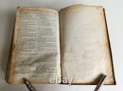 BIBLE de 1853 en ANGLAIS, ANCIENS et NOUVEAUX TESTAMENTS avant la GUERRE CIVILE, ANTIQUE AMÉRICANA