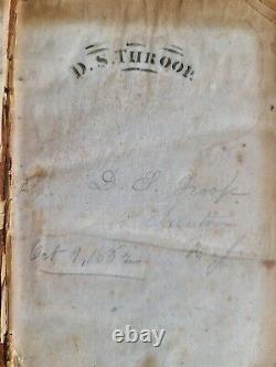 BIBLE de 1861 en anglais ANCIEN & NOUVEAU TESTAMENT Americana de l'ère de la GUERRE CIVILE