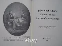Bataille De Gettysburg Par John Bachelder CIVIL Guerre Dj En Mylar Cover Fine