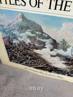Batailles de la guerre civile Les estampes complètes de Kurz et Allison 1979 ÉDITION FAIRFAX