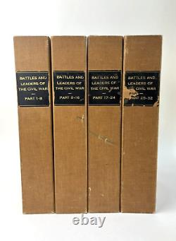 Batailles et Chefs de la Guerre Civile 32 Volumes Originaux en Enveloppes dans des Étuis