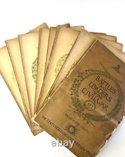 Batailles et Chefs de la Guerre Civile 32 Volumes Originaux en Enveloppes dans des Étuis