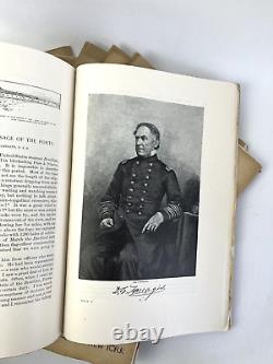 Batailles et Chefs de la Guerre Civile 32 Volumes Originaux en Enveloppes dans des Étuis