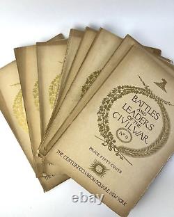 Batailles et Chefs de la Guerre Civile 32 Volumes Originaux en Enveloppes dans des Étuis