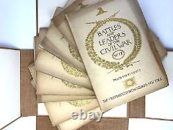 Batailles et Chefs de la Guerre Civile 32 Volumes Originaux en Enveloppes dans des Étuis