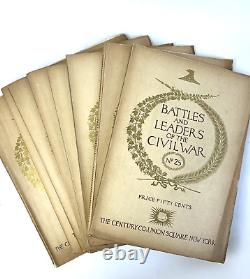Batailles et Chefs de la Guerre Civile 32 Volumes Originaux en Enveloppes dans des Étuis