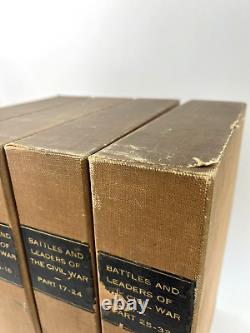 Batailles et Chefs de la Guerre Civile 32 Volumes Originaux en Enveloppes dans des Étuis