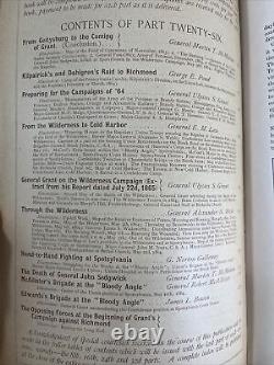 Batailles et Chefs de la Guerre Civile 32 Volumes Originaux en Enveloppes dans des Étuis
