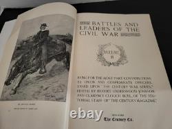 Batailles et chefs de la guerre civile Volumes 1, 2, 3, 4 Century Co 1888 Relié
