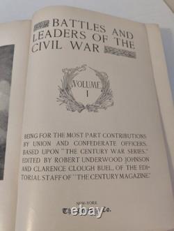 Batailles et chefs de la guerre de Sécession : ensemble rare complet de quatre volumes de 1914