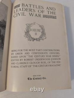 Batailles et chefs de la guerre de Sécession : ensemble rare complet de quatre volumes de 1914