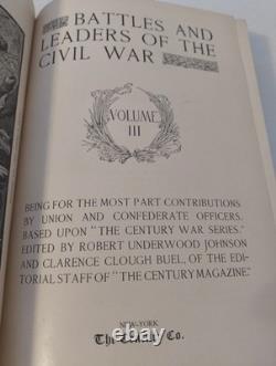 Batailles et chefs de la guerre de Sécession : ensemble rare complet de quatre volumes de 1914